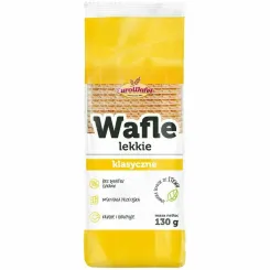 Wafle Lekkie Klasyczne Bez Dodatku Cukru 130 g - EuroWafel