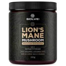 Lion's Mane (Soplówka Jeżowata) 10:1 Mushroom Powder 100 g - Solve