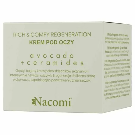 Krem Pod Oczy Rich and Comfy Regeneration 15 ml - Nacomi
