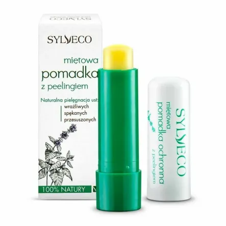Miętowa Pomadka z Peelingiem 4,6 g - Sylveco (data: 30.10.2025)