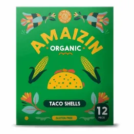Muszle Taco Bezglutenowe Bio 150 g (12 sztuk) - Amaizin