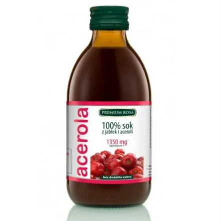 Sok z Jabłek i Aceroli 250 ml - Premium Rosa - 20% Acerola