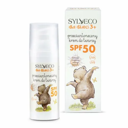 Przeciwsłoneczny Krem do Twarzy SPF 50 50 ml - Sylveco dla Dzieci 3+