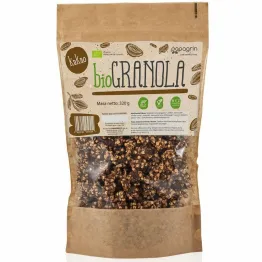 Granola z Kakao Bezglutenowa Bez Dodatku Cukru Bio 320 g - Papagrin