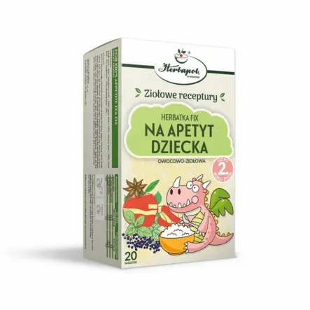 Herbatka NA APETYT DZIECKA FIX 40 g (20 x 2 g) - Herbapol Kraków