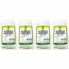 4,4 kg Sól Kłodawska Kamienna Naturalna Miałka Różowa Niejodowana 4x1,1 kg - Smakosz