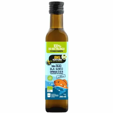 Bio Olej Dla Dzieci Omega 3-6-9 Tłoczony Na Zimno 250 ml - Big Nature