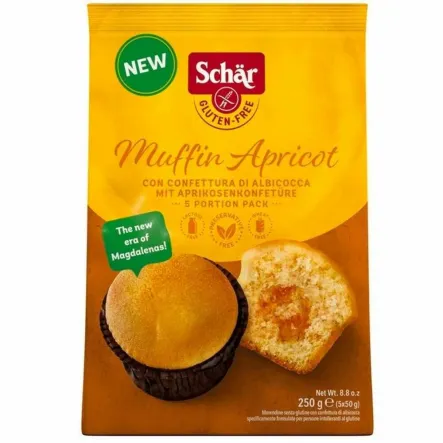 Babeczki Morelowe Bezglutenowe 250 g (5x 50 g) - Schar (data: 30.08.2025)