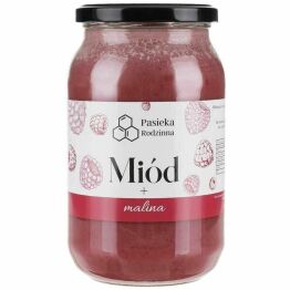 Miód z Maliną 1150 g - Pasieka Rodzinna