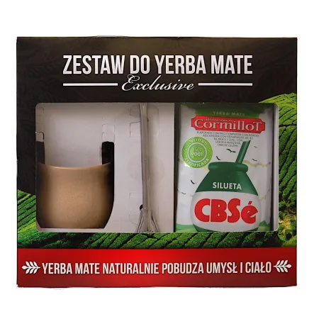 Zestaw Exclusive Yerba Mate 500 g Bombilla Naczynie Jasne Intenson - Wyprzedaż