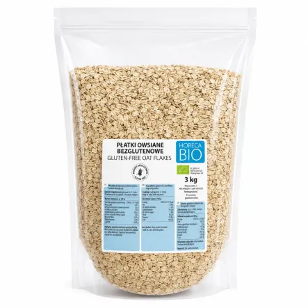 Płatki Owsiane Bezglutenowe Bio 3 kg - Horeca