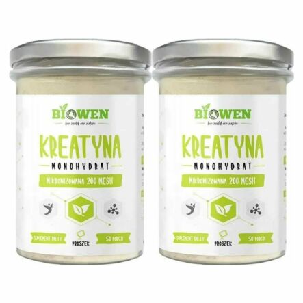2 x Kreatyna Monohydrat Proszek 250 g - Biowen