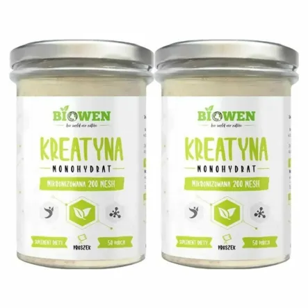 2 x Kreatyna Monohydrat Proszek 250 g - Biowen