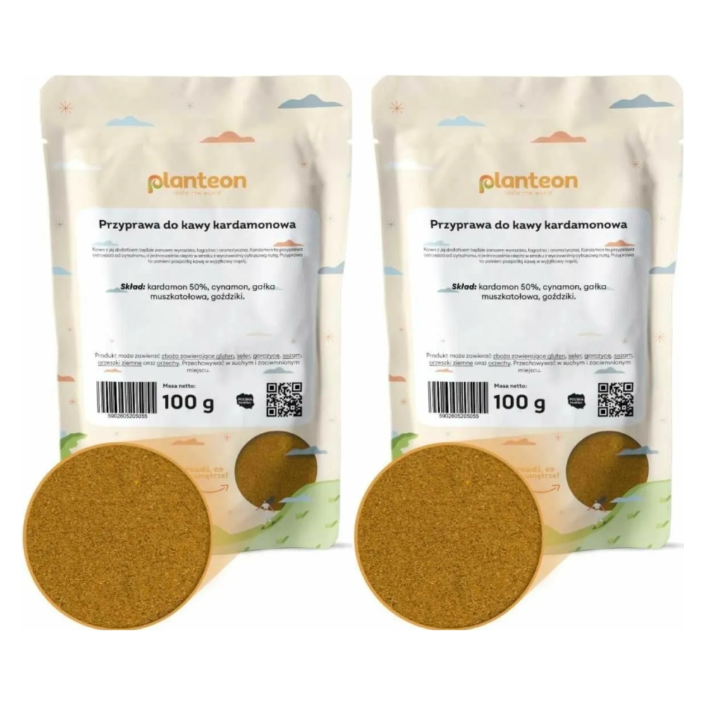 2 x Przyprawa do Kawy Kardamonowa 100 g - Planteon