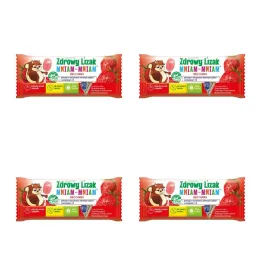 Zestaw 4 x Zdrowy Lizak Mniam - Mniam TRUSKAWKA Łezka - Starpharma