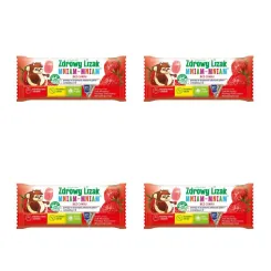 Zestaw 4 x Zdrowy Lizak Mniam - Mniam TRUSKAWKA Łezka - Starpharma