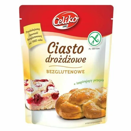 Mieszanka Do Wypieku Ciasta Drożdżowego Bezglutenowa 200 g - Celiko