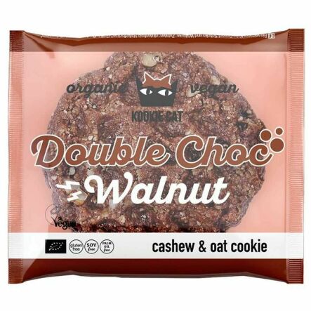 Ciastko Wegańskie z Czekoladą i Orzechami Włoskimi Bezglutenowe Bio 50 g - Kookie Cat (data: 16.09.2025)
