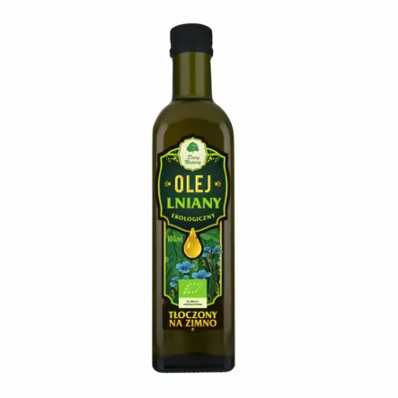 Olej Lniany Tłoczony Na Zimno Eko 100 ml - Dary Natury