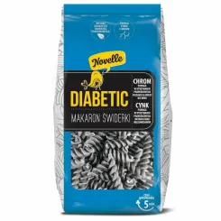 Makaron Dla Diabetyków z Soczewicą Czarną, Cynkiem i Chromem ŚWIDERKI 250 g - Novelle