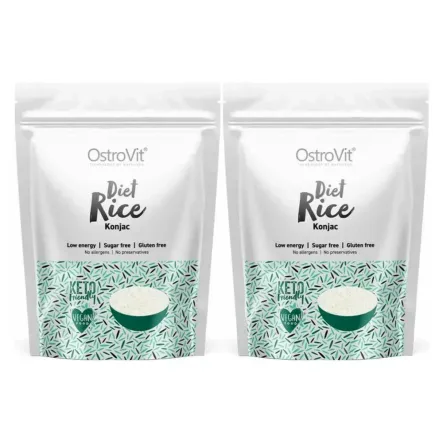 2 x Makaron Konjac Diet Rice 400 g Keto Friendly (250 g) - OstroVit