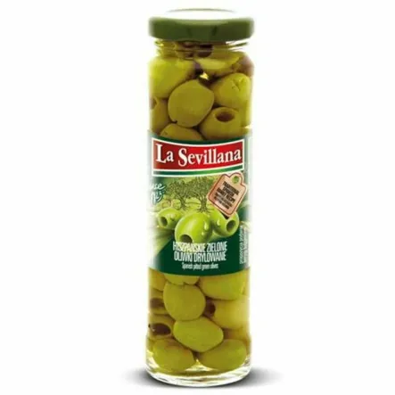 Hiszpańskie Oliwki Zielone Drylowane 350 g (150 g) - La Sevillana