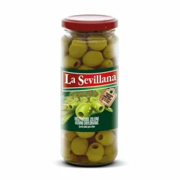 Hiszpańskie Oliwki Zielone Drylowane 358 ml - La Sevillana