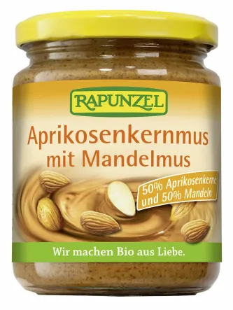 Krem Ze Słodkich Pestek Moreli i Migdałów Bio 250 G - Rapunzel  