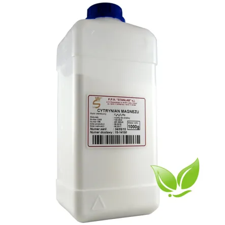 Cytrynian Magnezu 1 kg CZDA - Stanlab - Magnesium Citrate 1000g