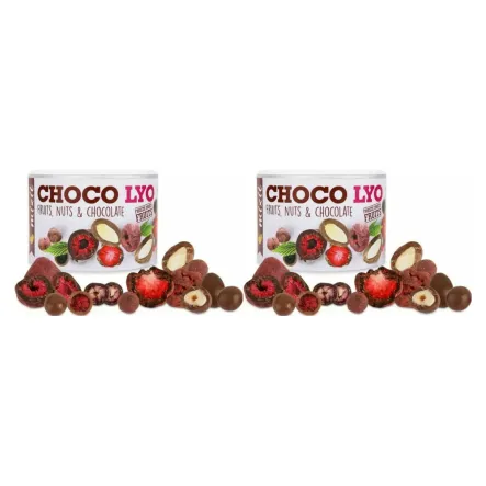 2 x Chrupiące Owoce i Orzechy w Czekoladzie Choco Lyo 180 g - Mixit