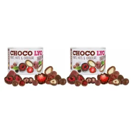 2 x Chrupiące Owoce i Orzechy w Czekoladzie Choco Lyo 180 g - Mixit