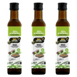 3 x Olej z Ostropestu Tłoczony Na Zimno 500 ml - Big Nature