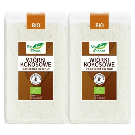 2 x Wiórki Kokosowe Bezglutenowe Bio 500 g - Bio Planet