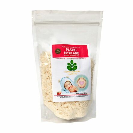 Płatki Mydlane Dla Niemowląt i Osób ze Skłonnością do Alergii 300 g - Mydlarnia Powrót do Natury