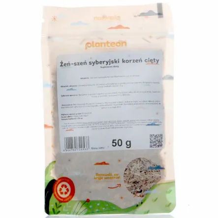 Żeń-Szeń Syberyjski Korzeń Cięty 50 g - Planteon