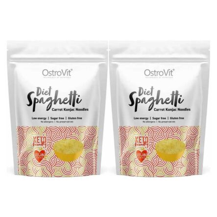 2 x Makaron Konjac Diet Spaghetti Carrot Konjac Noodles Keto Friendly 400 g (250 g) - OstroVit