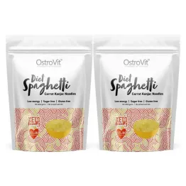 2 x Makaron Konjac Diet Spaghetti Carrot Konjac Noodles Keto Friendly 400 g (250 g) - OstroVit