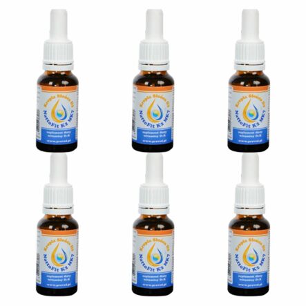 Zestaw 6 x Witamina k2mk7+ D3 w kroplach - NattoFit k2Mk7 + Kropla Słońca D3 20ml - Proved