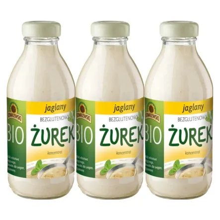 3 x Żurek Jaglany Bezglutenowy Koncentrat Bio 320 Ml -  Kowalewski