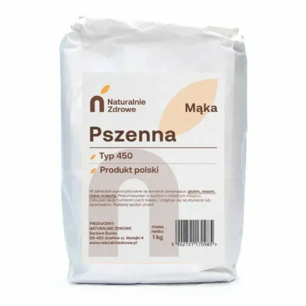 Mąka Pszenna Cukiernicza Typ 450 1 kg - Naturalnie Zdrowe