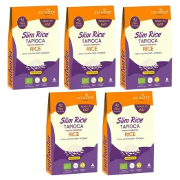 5 x Makaron z Tapioki i Konjac w Kształcie Ryżu Bezglutenowy Bio 200 g - SLIM RICE