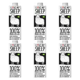 6 x Bio Mleko Owcze Min. 5% Tłuszczu UHT 750 ml - I Love My Sheep 