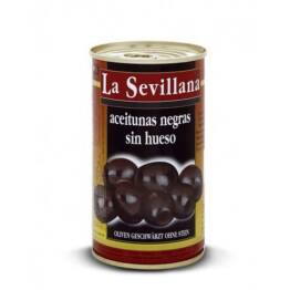 Oliwki Czarne Drylowane w Puszce 370 ml (150 g) - La Sevillana 