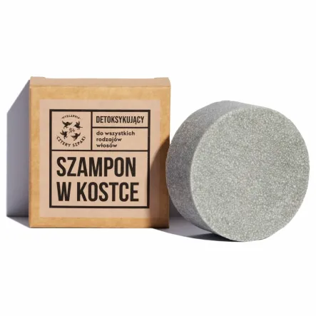 Detoksykujący Szampon do Włosów w Kostce 75 g - 4 Szpaki