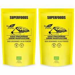 2 x Kakao Sproszkowane Surowe Nieodtłuszczone Bio 150 g - Bio Planet