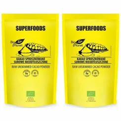 2 x Kakao Sproszkowane Surowe Nieodtłuszczone Bio 150 g - Bio Planet