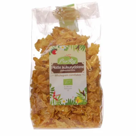 Płatki Kukurydziane Pełnoziarniste Bio 200 g - Bio Raj - Przecena Krótka Data Minimalnej Trwałości