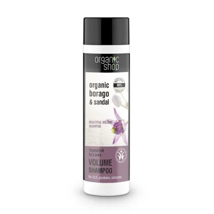 Szampon do Włosów Zwiększający Objętość - Skarb Sri Lanki 280 ml - Organic Shop