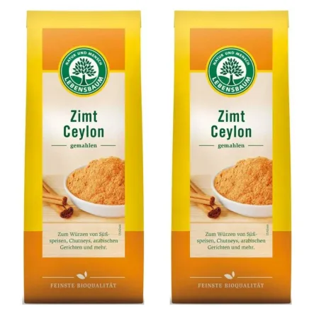 Zestaw 2 x Cynamon Cejloński Mielony Bio 50 g Lebensbaum