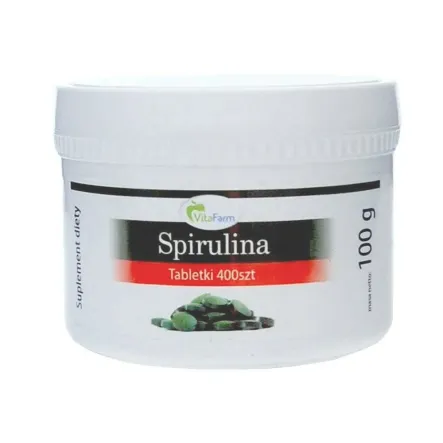 Spirulina 400 Tabletek - Vitafarm